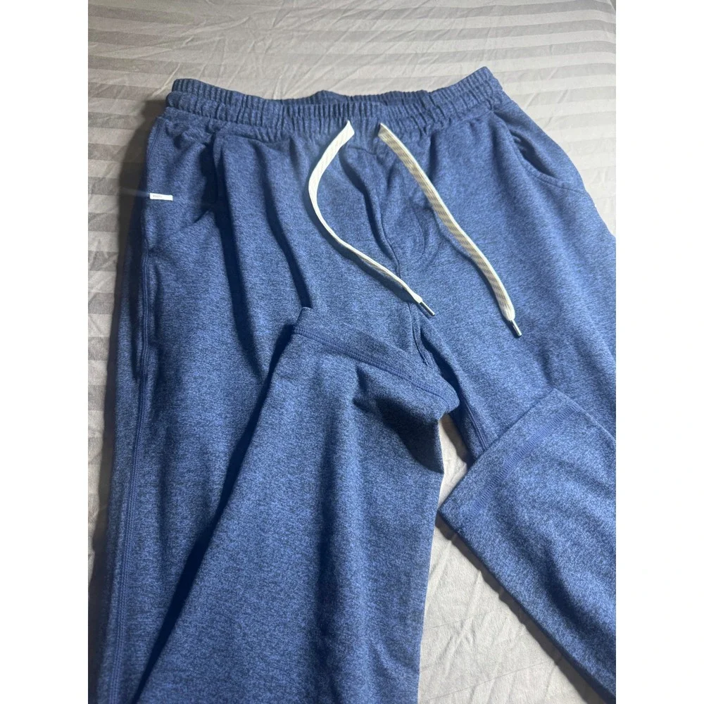 Vuori Ponto Performance Pants Mens Medium Blue Heather DreamKnit Joggers V418 - Picture 2 of 7